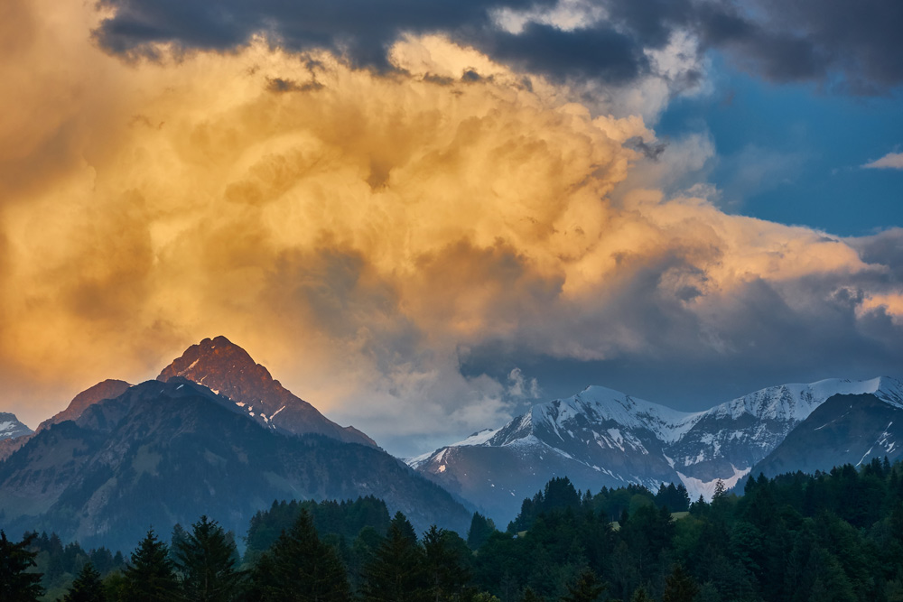 Gewitterwolke bei Oberstdorf