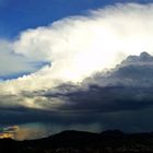 Gewitterwolke hinter Metzingen