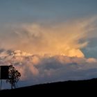 Gewitterwolke mit Hochsitz