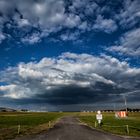 Gewitterwolke über dem Flughafen MUC