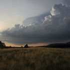 Gewitterwolke über dem Hohenstaufen