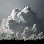 Gewitterwolke über dem Münsterland