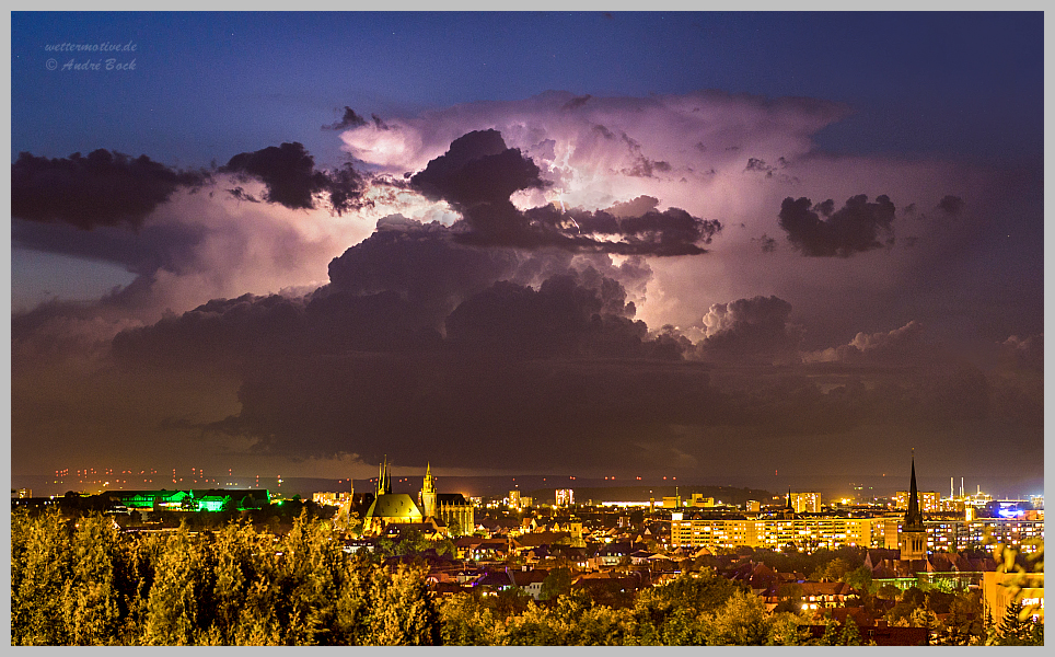 Gewitterwolke über Erfurt