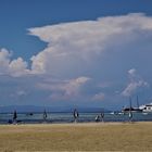 Gewitterwolke über Kroatien - Ansicht von der Insel Rab 2018 mit Linienfähre zur Insel Krk