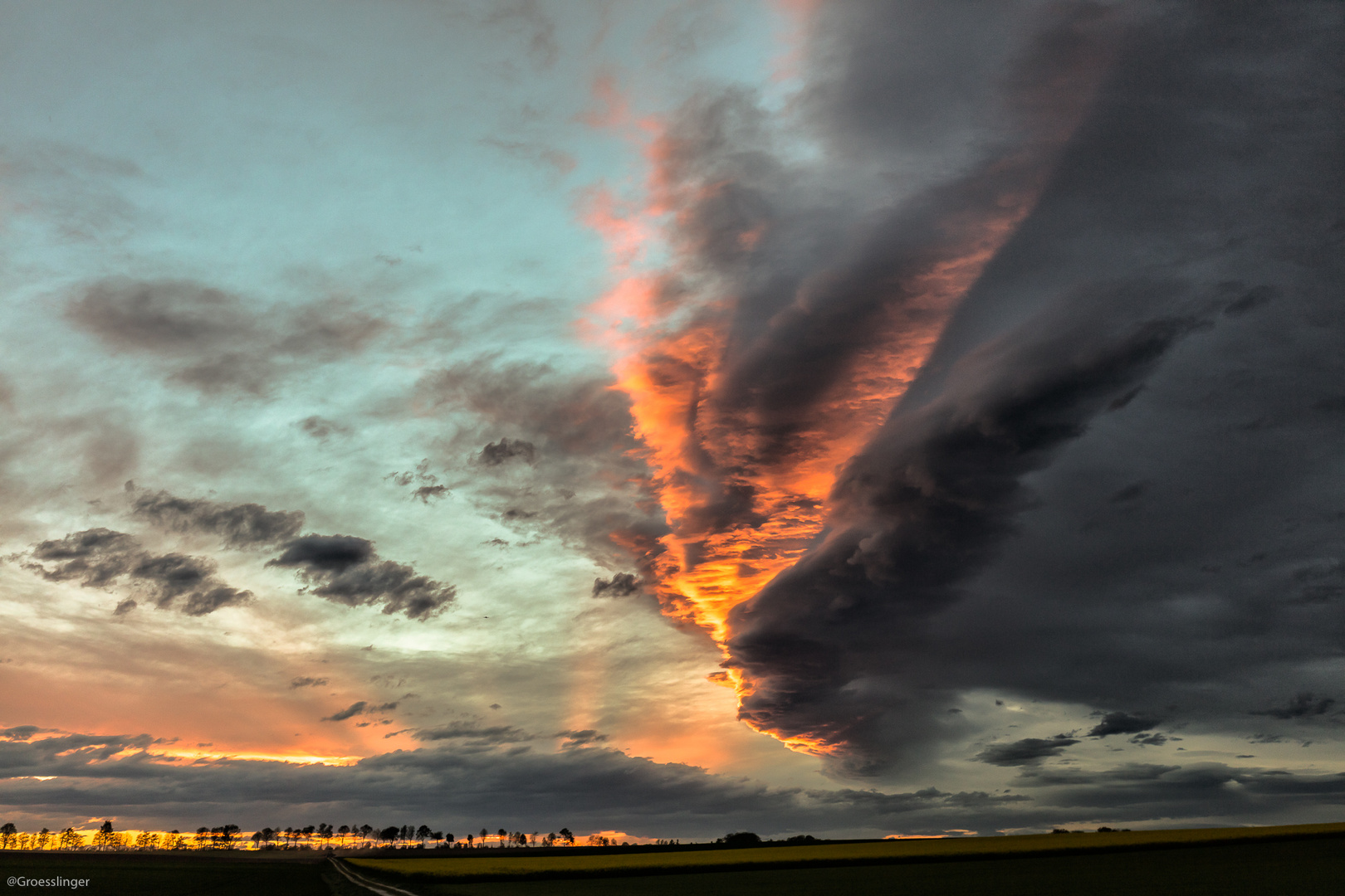 Gewitterwolke über München am 24.04.2019