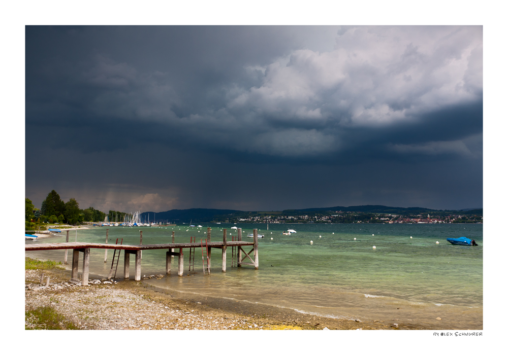 Gewitterwolke über Überlingen