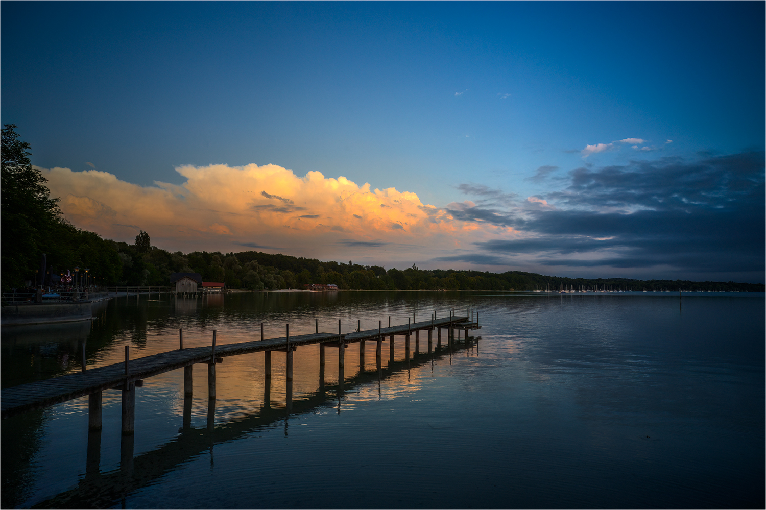 Gewitterwolken am Ammersee Gestern Abend