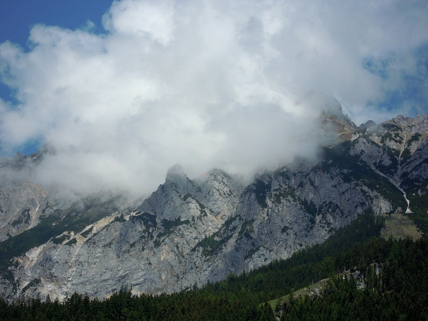 Gewitterwolken am Kamm (2.139m)