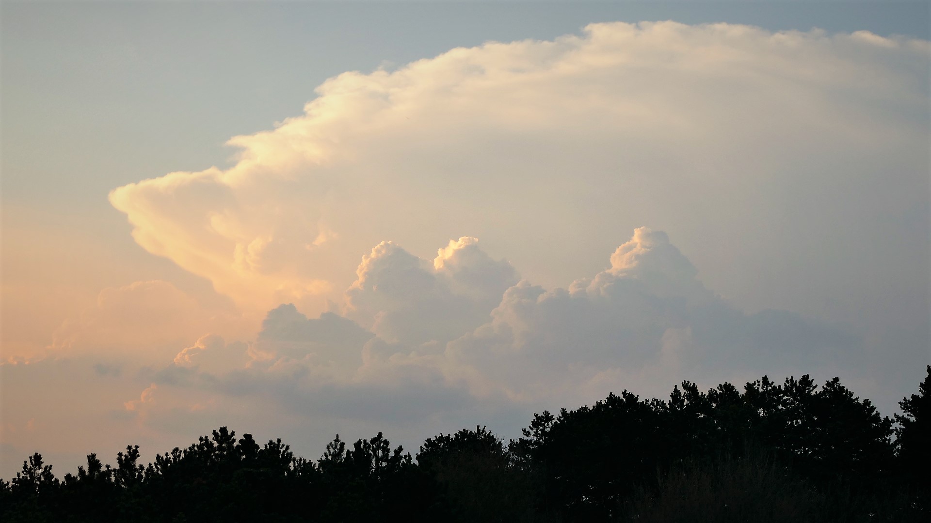 Gewitterwolken gestern Abend