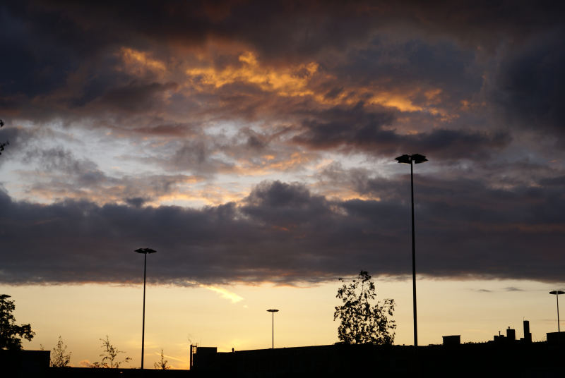 Gewitterwolken im Abzug