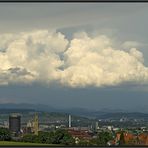 Gewitterwolken über Basel