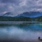 ....Gewitterwolken über dem Eibsee....