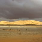 Gewitterwolken über den Dünen