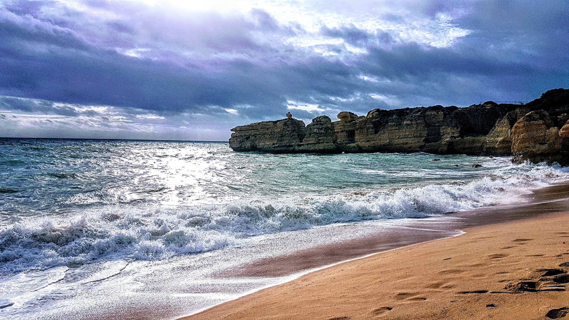 Gewitterwolken über der Algarve