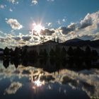 Gewitterwolken über Stift Admont