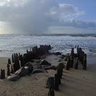 Gewitterwolken ziehen Richtung Land