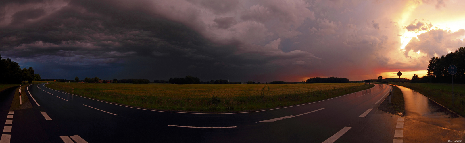 Gewitterzelle im Münsterland