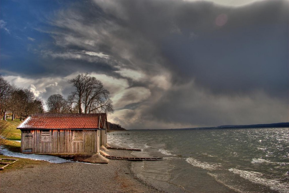 Gewittweraufzug am Ammersee