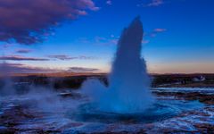 Geysir am Abend