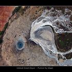 Geysir aus der Luft