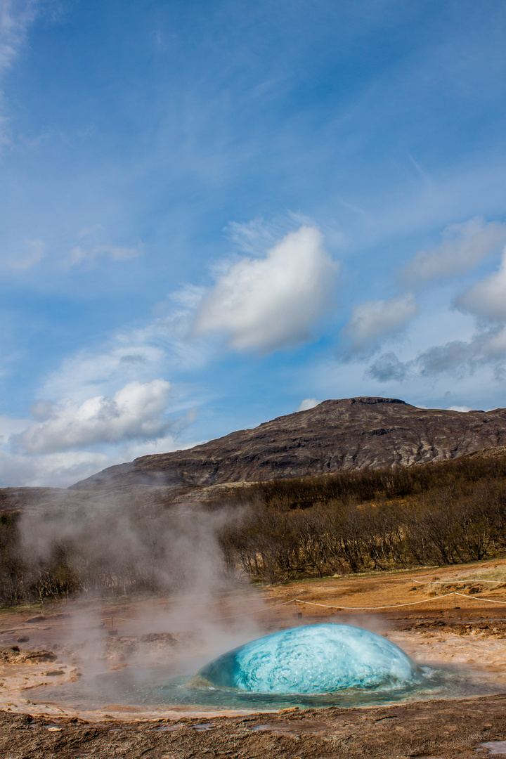 Geysir explosion