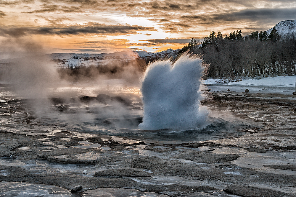 Geysir im Abendlicht.....