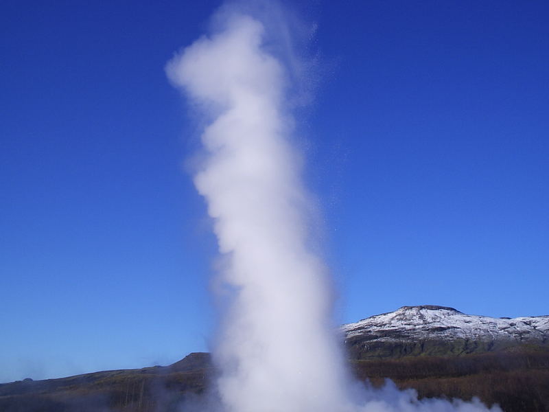 Geysir in action