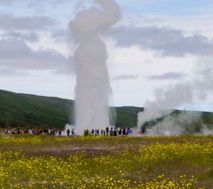 Geysir Strokkur ("Butterfaß")