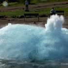 Geysir Strokkur etwickelt sich Nr.2