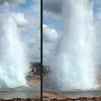 Geysir Strokkur in Aktion