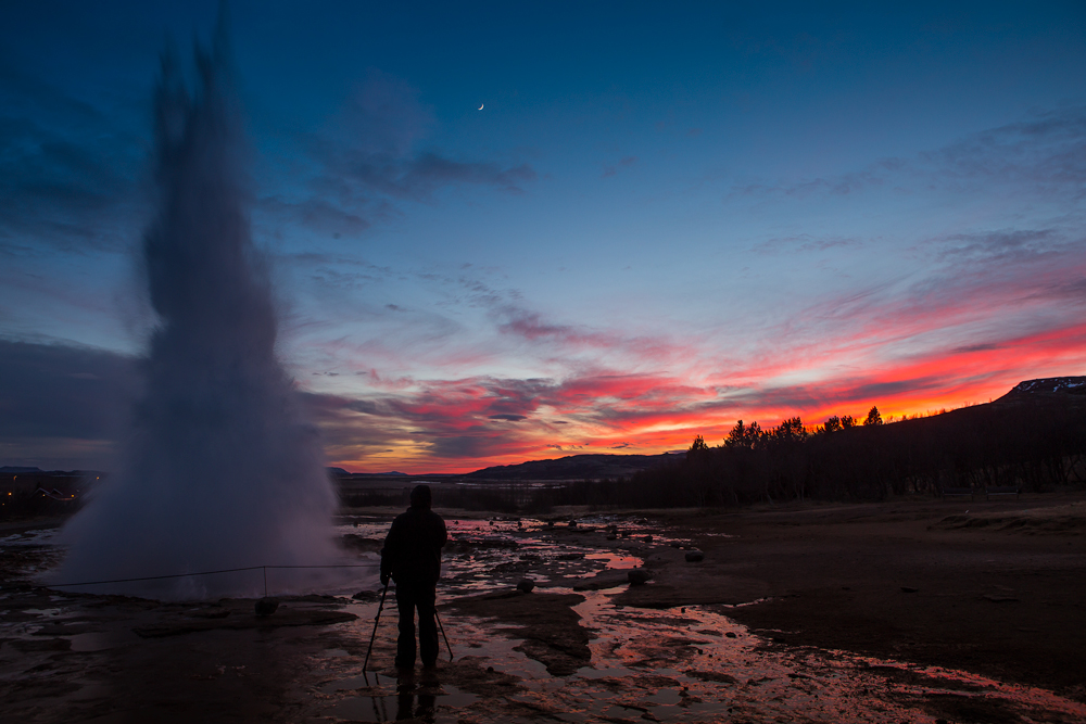 Geysir - Sunset