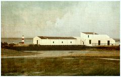 . Gezeitenmühle der Ria Formosa .