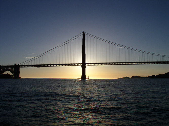 GGB sun set