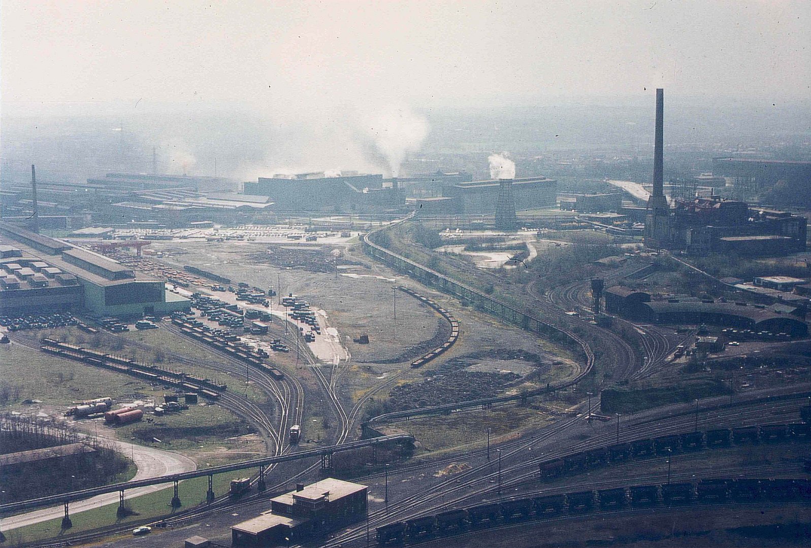 GHH Oberhausen, Blick vom Gasbehälter 80'er Jahre, #2