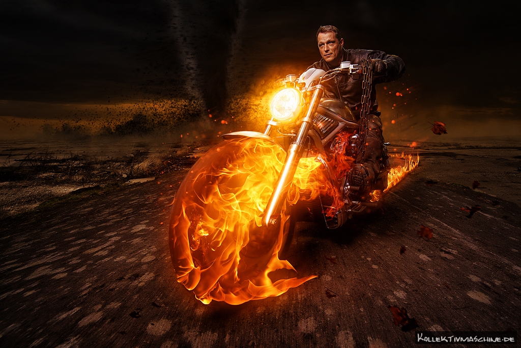 Ghostrider Foto & Bild fotomontage, composing , motorrad Bilder auf