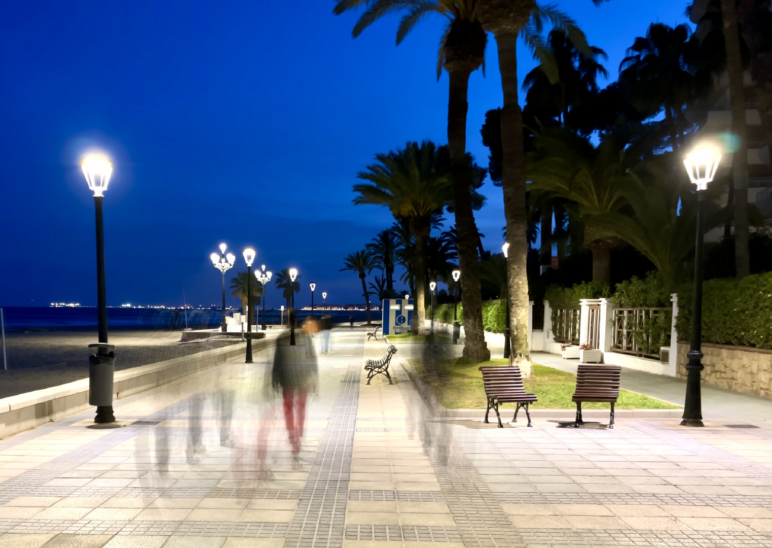 Ghosts on the promenade