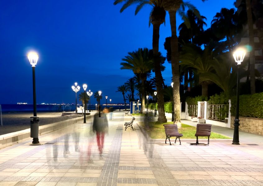 Ghosts on the promenade