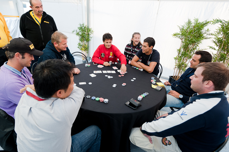 Giancarlo Fisichella beim Dealen