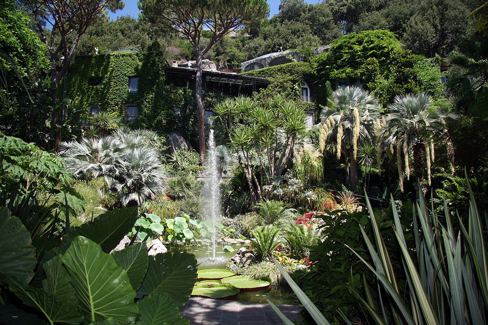 Giardini La Mortella auf der kleinen italienischen Insel Ischia