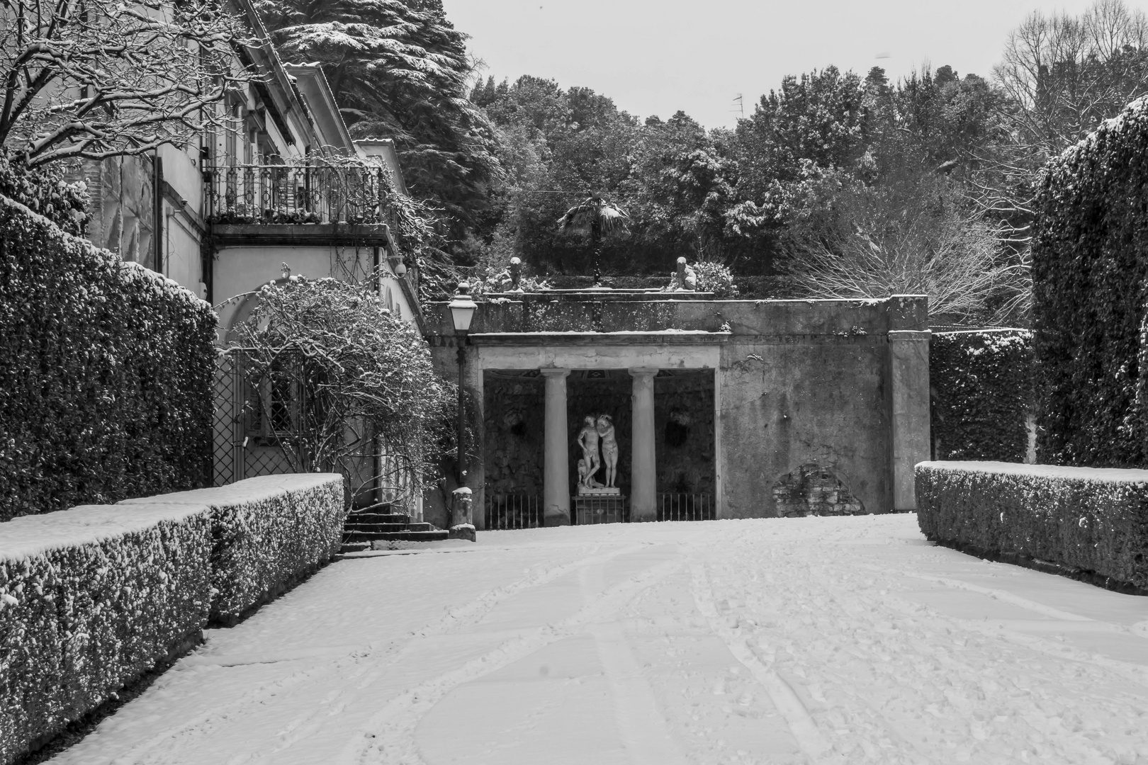 Giardino di Boboli sotto la neve