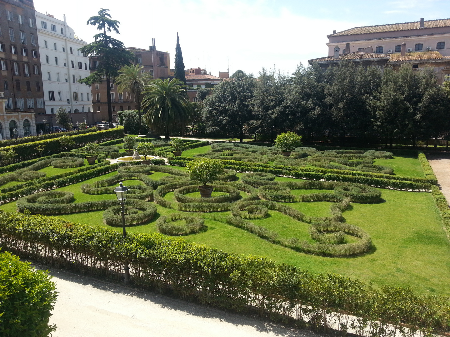 giardino di palazzo Barberini