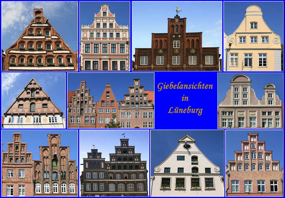 Giebelansichten in Lüneburg