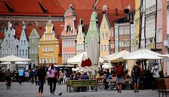 Giebelhäuser in Landshut