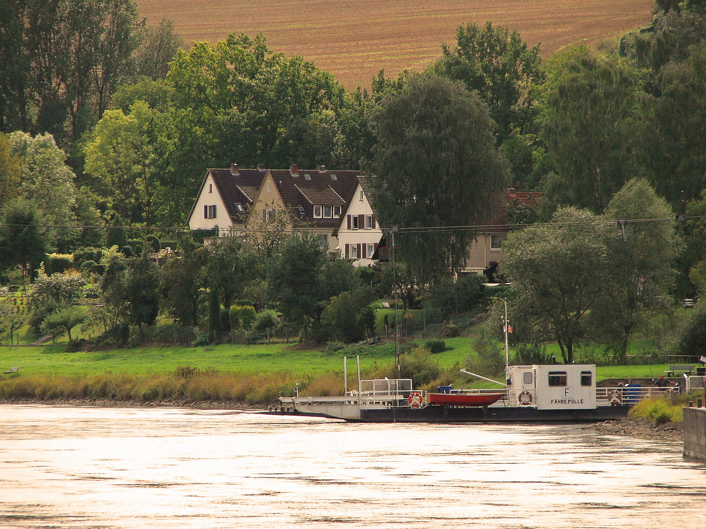 Gierseilfähre in Polle (Weser)