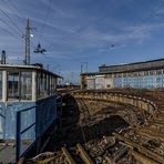 Gießen - alte Drehscheibe mit Lokschuppen