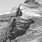 GIESSENGLETSCHER mit Jungfraujoch und Sphinx-Observatorium