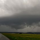 Giftige Gewitterzelle über Frankenberger Land