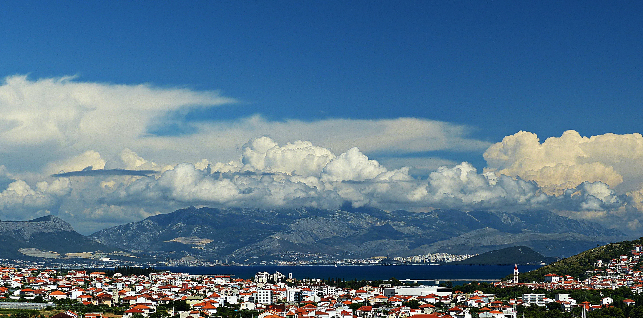 Gigantische Wolken am Himmel