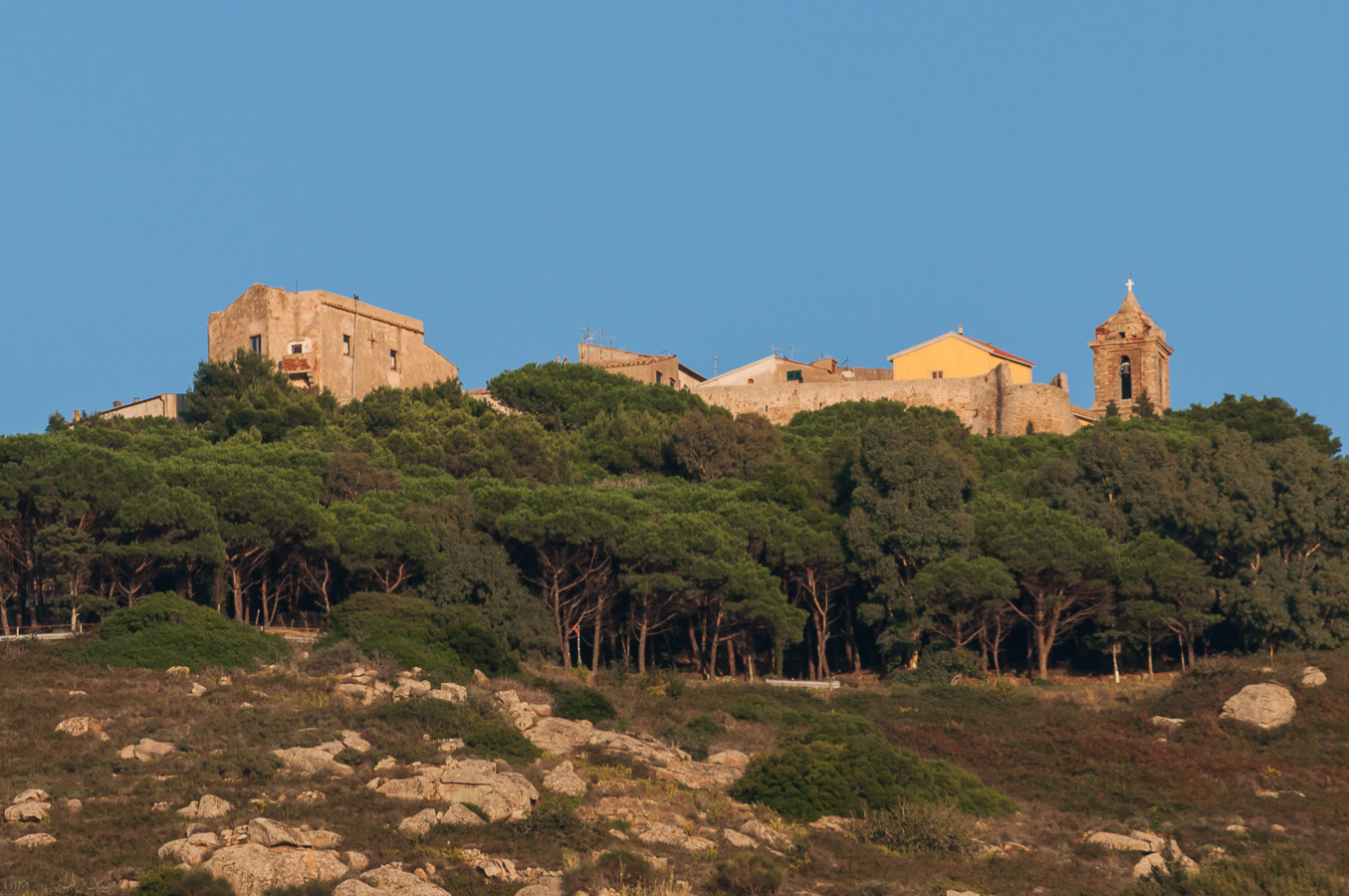 Giglio Castello in der Abendsonne