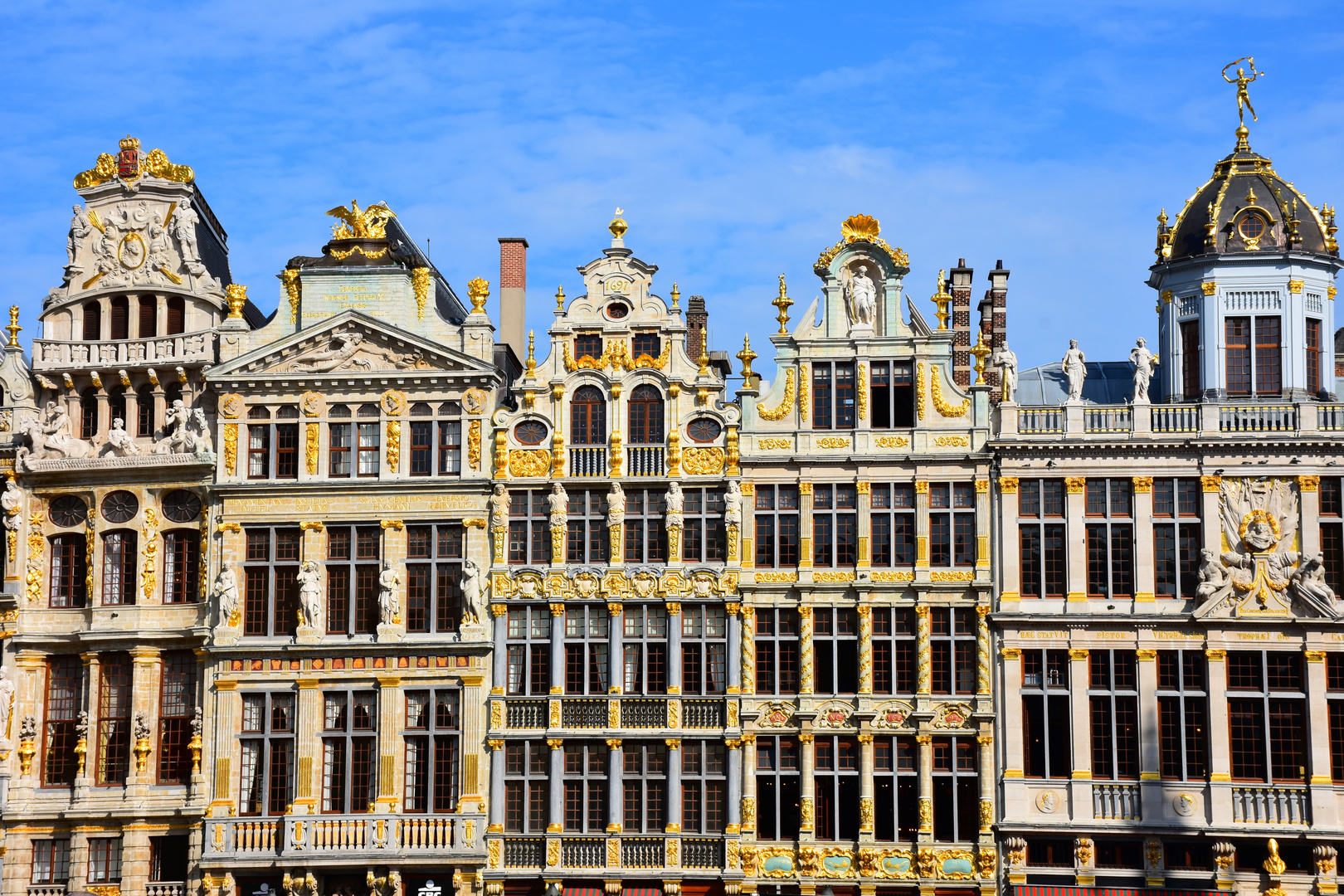 Gildehäuser am Grote Markt in Brüssel